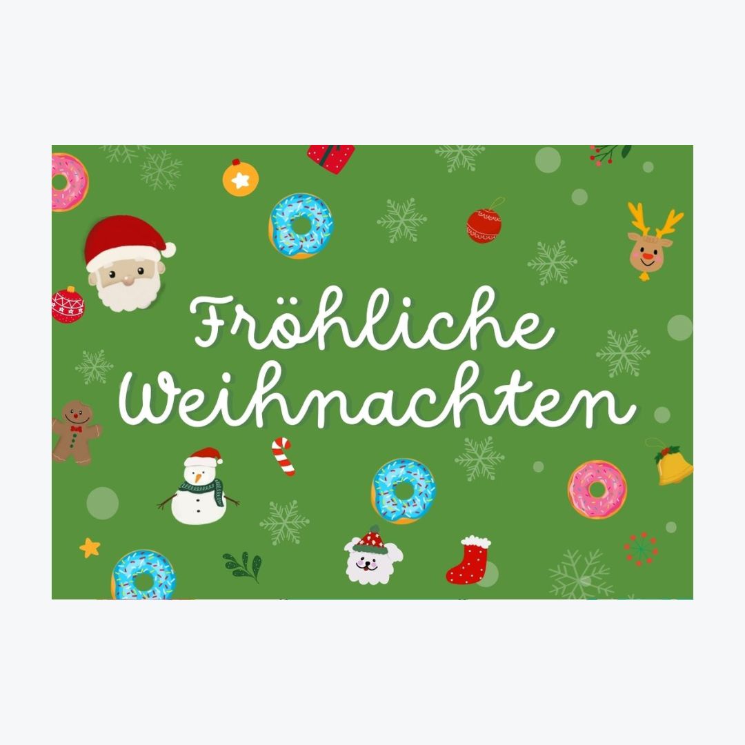 Card "Fröhliche Weihnachten"