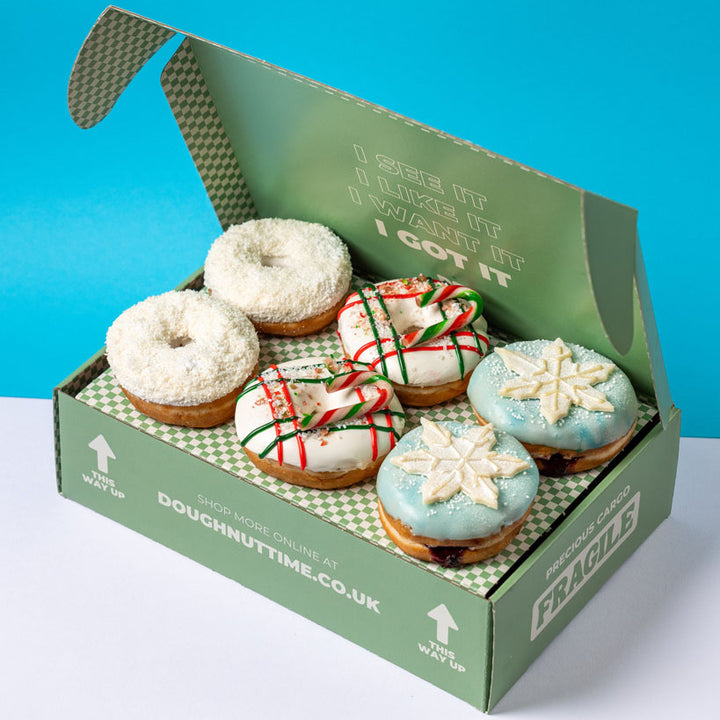 Caja de regalo de donuts "Navidad vegana" (VG)