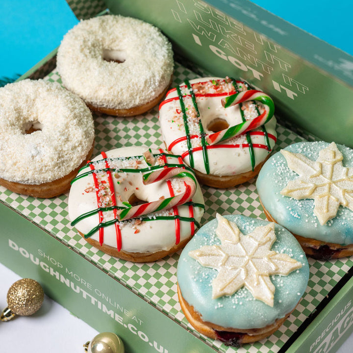 Caja de regalo de donuts "Navidad vegana" (VG)