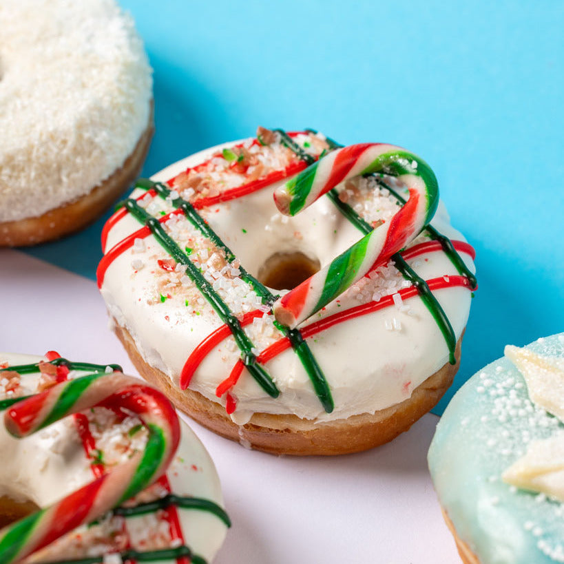 Caja de regalo de donuts "Navidad vegana" (VG)