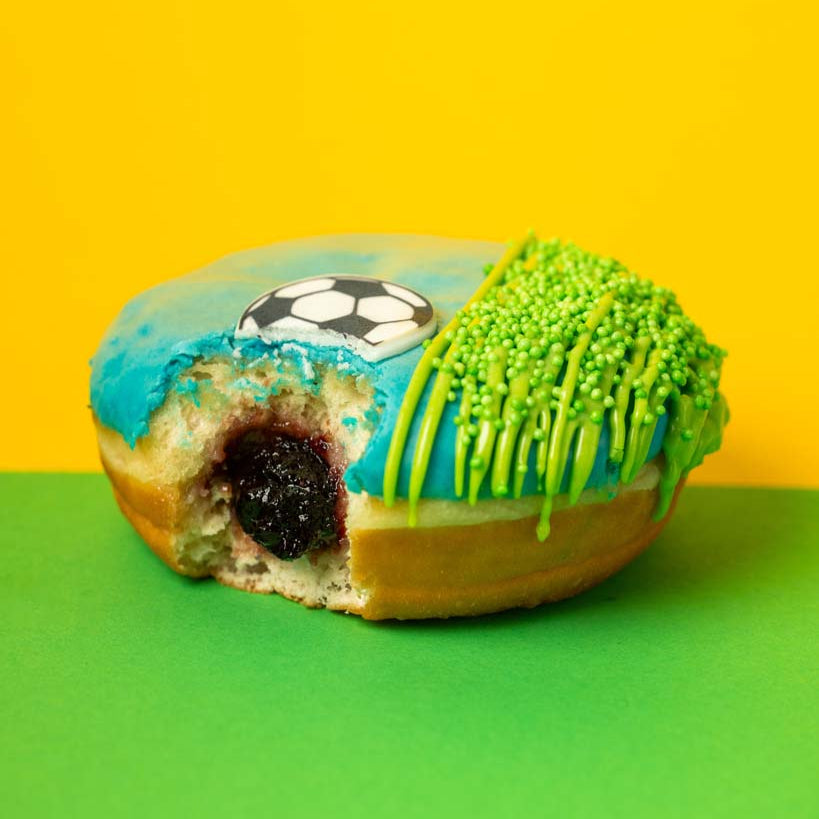Fußball Donut Geschenkbox (vegan)