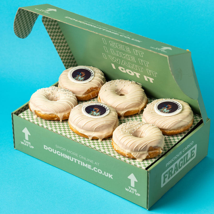 Hochzeit Donut Geschenkbox mit persönlichem Foto