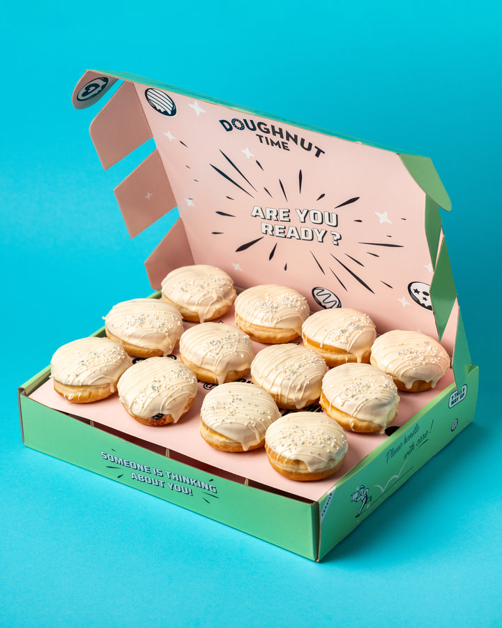 Halloween Office Box XL - 60 mini donuts con logotipo (VG)