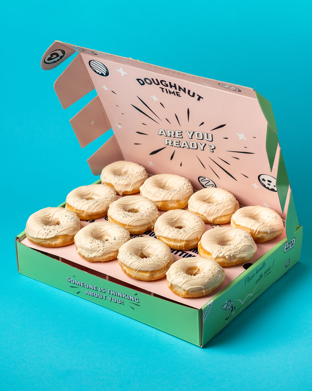 Hochzeit Mini-Donut Geschenkbox (vegan)