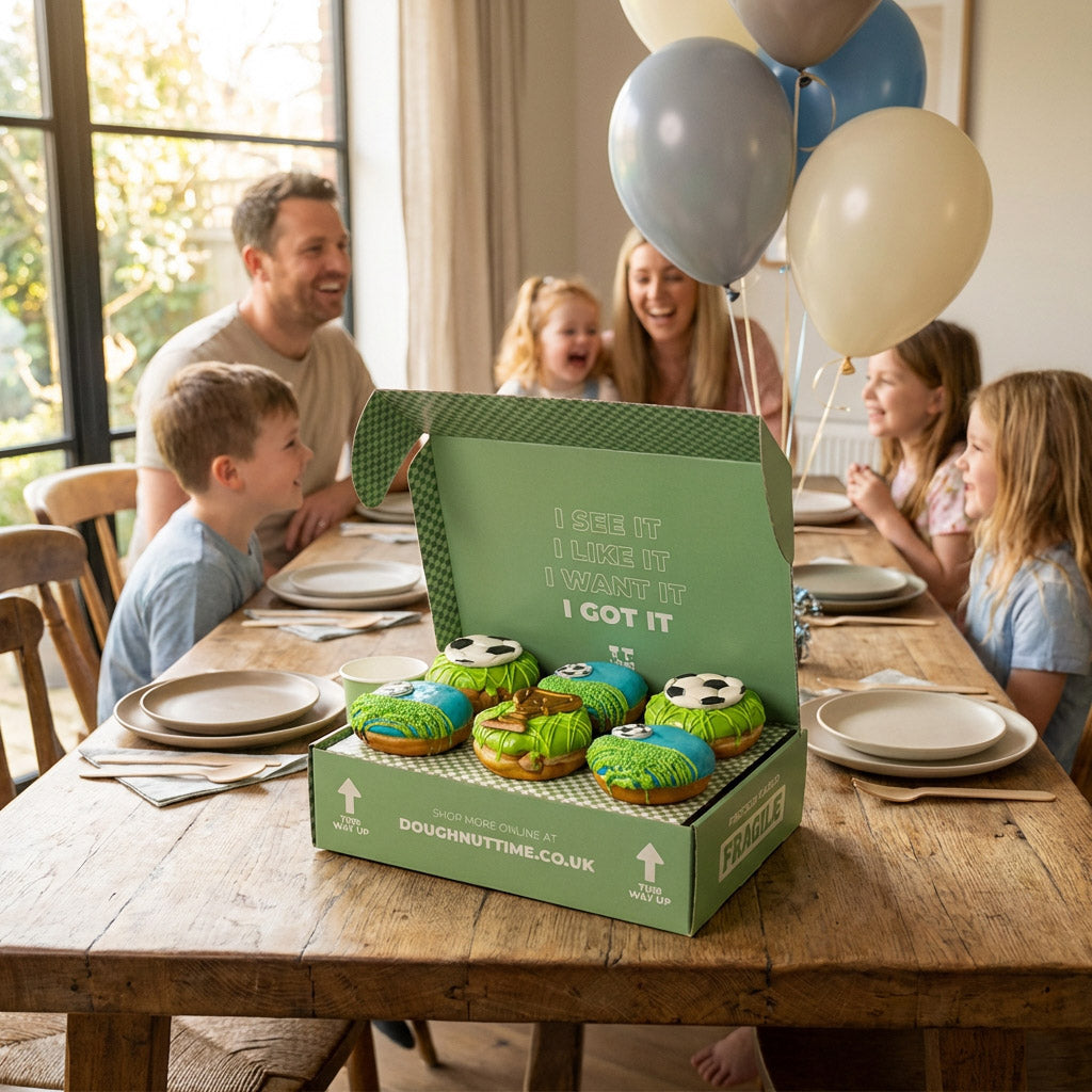 Fußball Donut Geschenkbox (vegan)