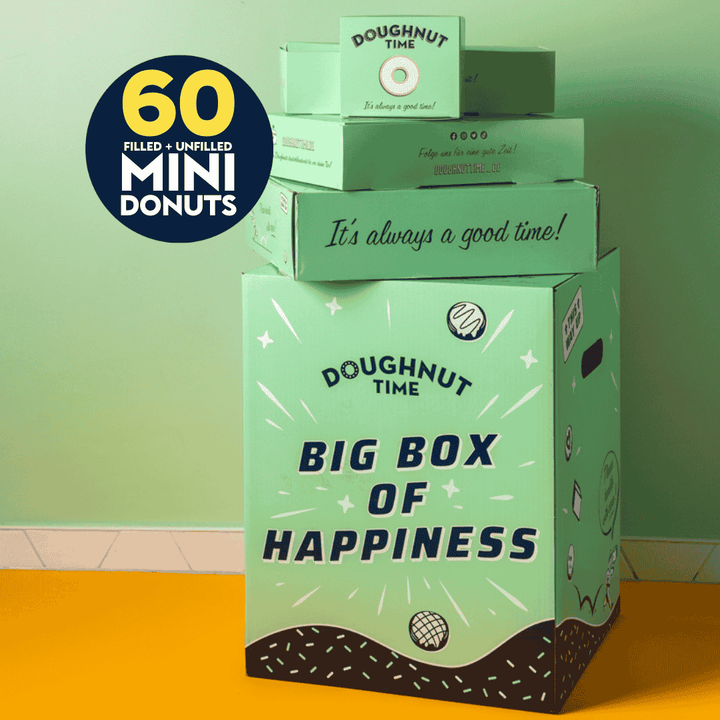 Mini-Doughnut Partybox XL - 60 mini ciambelle