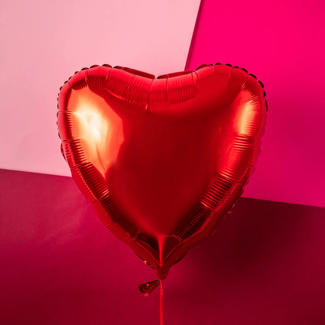 Palloncino in foil con cuore rosso