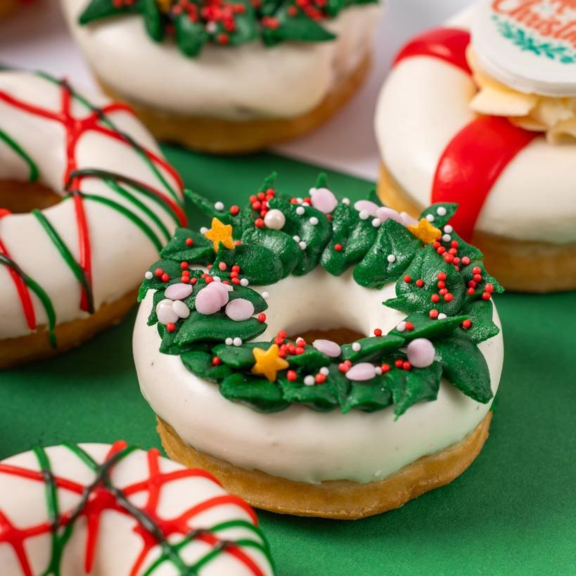 Weihnachten Partybox - 24 Mini-Donuts